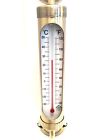 493240011231 Hearth Hand New Magnolia Wall Mounted Brass Thermometer