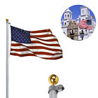 497947361378 Unbranded Aluminum Sectional Flagpole Kit Outdoor Halyard Pole