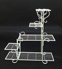 5 Tier Plant Stand Steps White