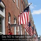 50649 Unbranded Flagpole Kit Feet Spinning Wall Mount Flag 652026950649