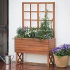 5124 Wood Planter 7171 Box Garden Trellis Decorative Stand Outdoor Climbing Flowers Vine 717109945124