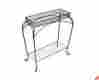 52334 Garden Treasures Steel Plant Stand Flower Pot Holder Black Indoor Outdoor Decor Potted