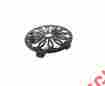 52659 Garden Treasures Decor Rolling Plant Caddy Indoor Outdoor Patio Flower Pot Floral Iron New