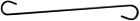 53336 Patio Life Black Steel Basic Plant Hook