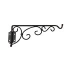 53337 Patio Life Black Steel Plant Hook Durable Adjustable 643231530054