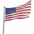 55121715 Yescom Telescopic Aluminum Flag Pole Set American Gold Ball Finial Anti-wrap Rings 694263311333