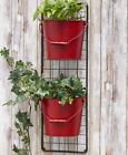 56178 Bucket Wall Planters Pot Vase Herb Flower Container 7110108956178
