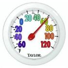 5631 Taylor Precision Products Colortrack Dial Outdoor Wall Thermometer 077784056318