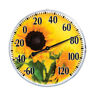 5638 Taylor Sunflower Dial Thermometer Yellow 077784032008