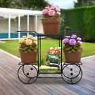 56443 Unbranded Flower Plant Stand Tiered Garden Cart Pot 652026956443