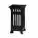 5659b Wayborn Wood Plant Stand Furniture Temple 24.5 In.black Indoor Square Home Garden D Cor