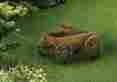57070010 Zingz Thingz Fir Wood Rustic Outdoor Garden Wagon Yard Decor Antique Home Cart