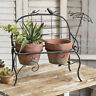 580020 Unbranded Unique Garden Bench Bird And Umbrella Plant Stand Holder