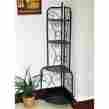 59416 International Caravan Corner Storage Display Shelf Indoor Outdoor Plants Folding Power Coated Iron
