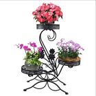 59610 Black Metal Pot Stand Tier Flower Holder Home 711915959610