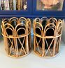 596906 World Market Boho Island Natural Bent Bamboo Planters 426910335866
