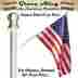 6-feet 813083000177 Flag Pole Best Tangle Free Spinning Flagpole Residential Or Commercial