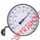 04006 6-inc 4006 Acurite Antiqued Brass Finish Thermometer With Bracket 20 To 120 Deg 885204404140