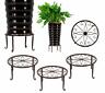 600152865924 Deelf Pack Stands Metal Potted Plant Flower Holder