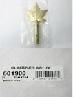 601900 Unbranded Brass Plated Maple Leaf Ornament 026427019005