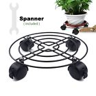 605826471500 Bizbuy Heavy Duty Black Iron Plant Caddy Metal