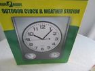 607656256258 Ruff Ready Garden Clock And Weather Station With