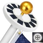 611222222721 Hallomall Flagpole Solar Light