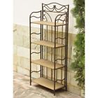 611417156114 International Caravan Rectangle Plant Stand Wide Resin Wicker