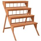 61812 Tier Wood Plant Stand Ladder Step Flower Pot 804029961812