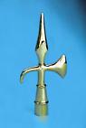 64-100-30060 Store Flag Golden Plated Battle Axe Indoor Pole Ornament