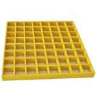 641171997661 Eco Pultrusions Fiberglass Square Grating Frp Mesh Yellow