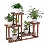 6439955310560 Coogou Pine Wood Plant Stand Indoor Outdoor Multi