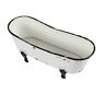 644216717415 Unbranded Rustic White Enamel Clawfoot Bath Tub Bathroom