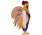 645194773028 Songbird Essentials Country Rooster Large Window Thermometer