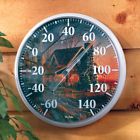 646749518439 Wild Wings Comforts Of Home Cabin Round Thermometer