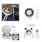 6479295688455 Solar Flagpole Hardware Powered Pole Light Downlight For
