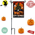 657390782315 Viekey Happy Halloween Garden Flag With Stand Double