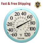 6700sb Taylor Precision Products Sky Blue Big Bold Dial Thermometer Attractive