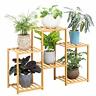 674551286123 Copree Bamboo Tier Plant Stand Rack Multiple Flower