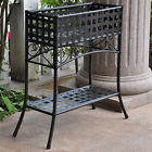 6793 Metal Plant Stand Outdoor Flower Garden Iron Black Patio Planter Indoor Holder 781398056793