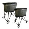 686971056309 Ghd Galvanized Wash Tubs Antique Rustic Vintage Style