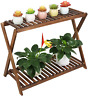 691042549765 Tovacu Wood Plant Stand Indoor Outdoor Tiers Flower