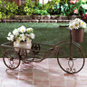 691190808042 Unbranded Western Theme Iron Horseshoe Lonestar Bicycle Planter