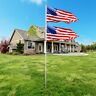 691218724989 Jp Telescoping Flagpole Us America Flag Kit Outdoor