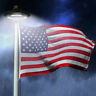 6916405816587 Unbranded Led Flag Pole Solar Powered Automatic Light