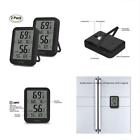 698253561401 Yiephiot Digital Hygrometer Indoor Outdoor Black Thermometer Humidity