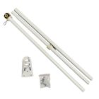 6ftsteelwhiteball Flagsimp 6 Foot Steel