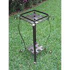 Caravan-3446-27-hd-bz-iron 700493938551 International Caravan Square Plant Stand New