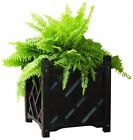 70212 Dmc Products Chippendale Square Solid Wood Planter Black 758151702129