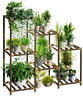 705353867941 Bamworld Plant Stand Indoor Stands Wood Outdoor Tiered